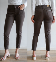 Double Button High Waisted Skinny Jean