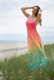 pitusa rainbow crochet maxi dress Rainbow Crochet Maxi Dress