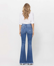 Classic Blue High Rise Flare Jeans