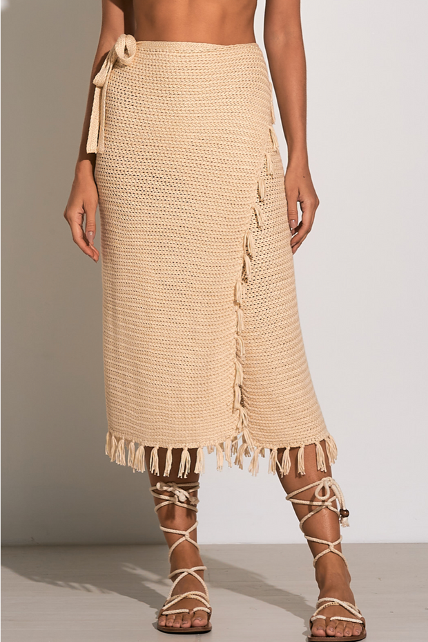Crochet Maxi Wrap Skirt