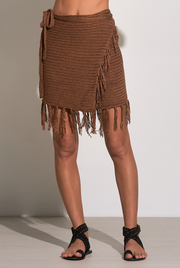 Crochet Fringe Wrap Skirt