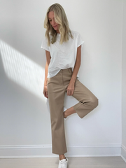Six Fifty Rachel Faux Leather Straight Crop Pant