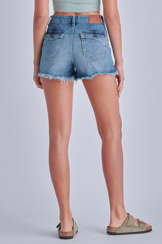 Sofie Exposed Pocket Jean Shorts