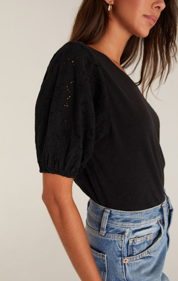 Z Supply Isabel Eyelet Top