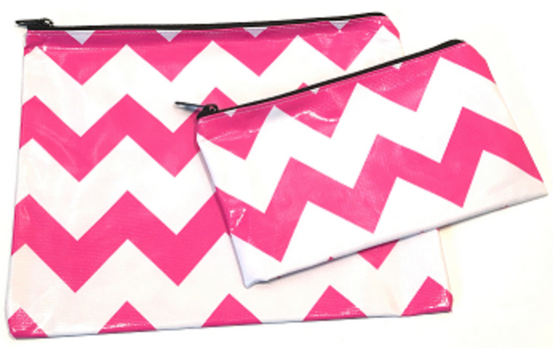Medium Flat Oilcloth Pouch - Customize
