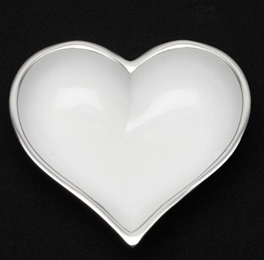 Solid Shiny Heart Bowls with Spoon