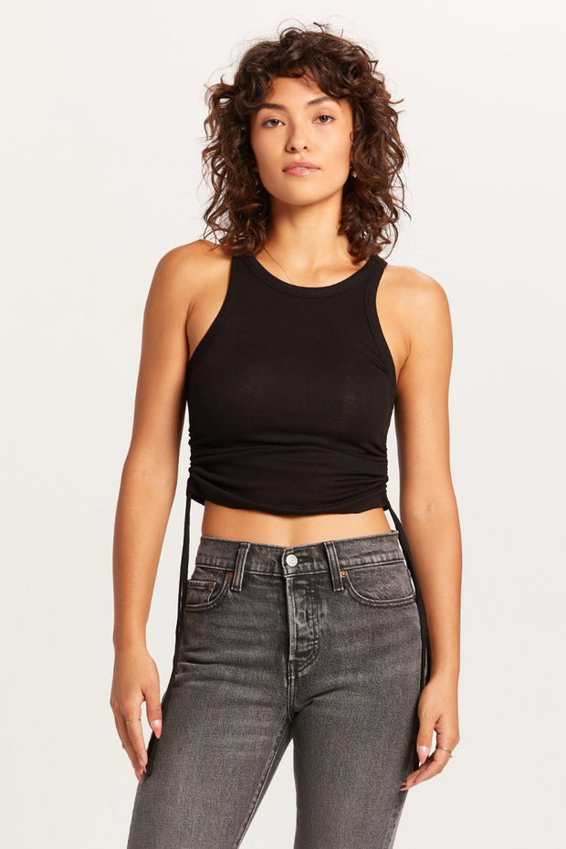 Talia Drawstring Cropped Tank