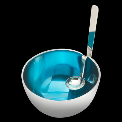 Light Blue Benzy Bowl with Spoon