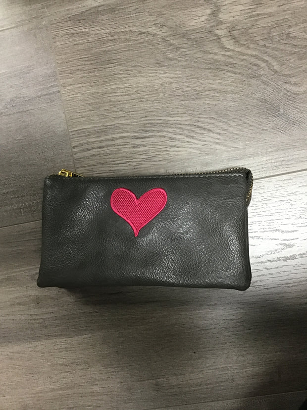 Vegan Wristlet with Embroidery