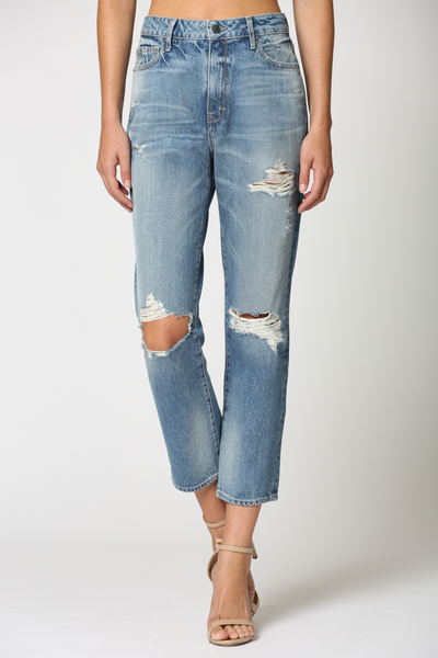Tracey Distressed Straight Leg Jeans
