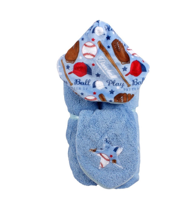 Tickle Toes Baby Hooded Towel with Washcloth