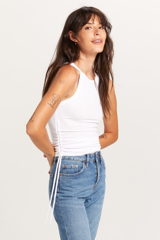 Talia Drawstring Cropped Tank