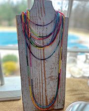 Rainbow Choker Beaded Necklace